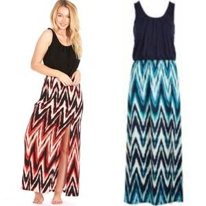 NWT Go Coco  Blouson Maxi Dress